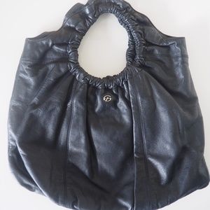 Authentic Pre-Owned Francesco Biasia Large Black Leather Bag